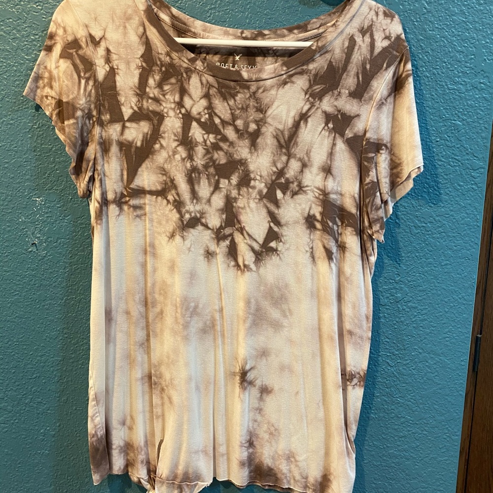 American Eagle Soft and Sexy T-shirt with Tie
